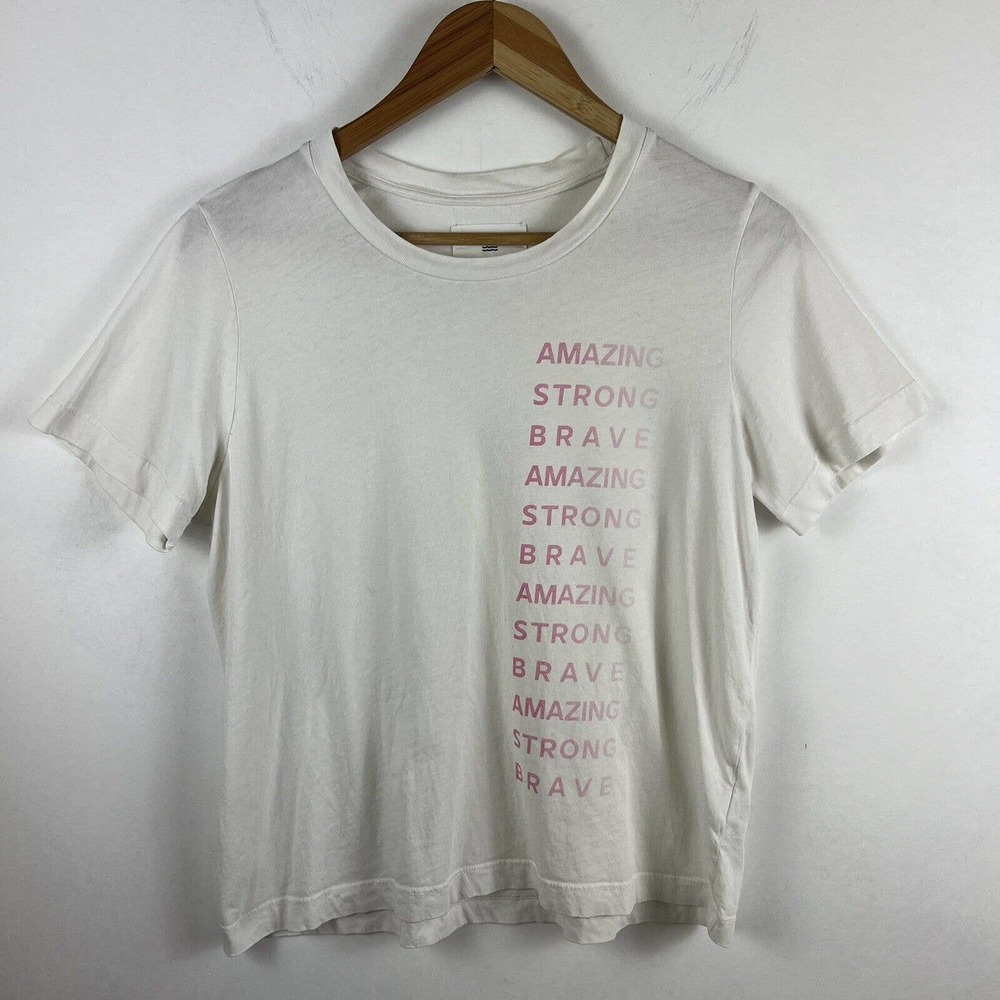 Sol Angeles Shirt Womens Medium White Pink Amazing Tee